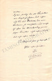 d'Erlanger, Frederic Albert - Autograph Letter Signed 1909
