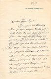 d'Erlanger, Frederic Albert - Autograph Letter Signed 1909