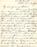 Crouch, Frederick - Autograph Letter Signed 1882