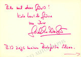 Wagner, Friedelind - Autograph Letter Signed 1968