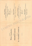 Gulda, Friedrich - Set of 8 Concert Programs Vienna 1946-1961