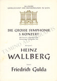 Gulda, Friedrich - Set of 8 Concert Programs Vienna 1946-1961
