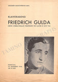 Gulda, Friedrich - Set of 8 Concert Programs Vienna 1946-1961