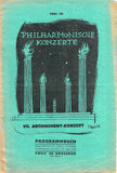 Busch, Fritz - Concert Program Vienna 1925