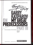 Kasparov, Garry - Signed Books My Great Predecessors (Vol 1-5)