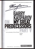 Kasparov, Garry - Signed Books My Great Predecessors (Vol 1-5)