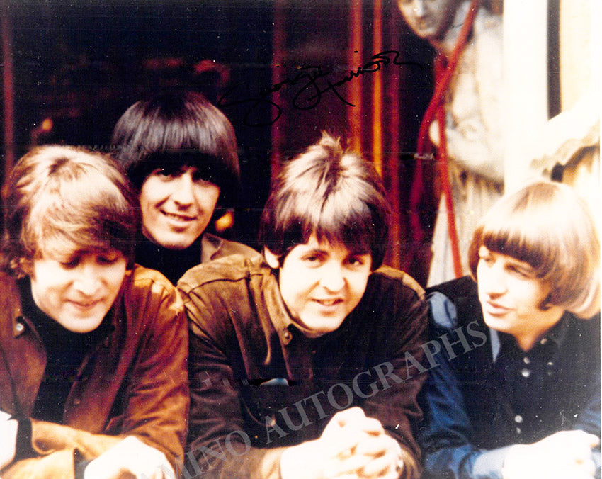 Harrison Autograph Signed Photo The Beatles Tamino