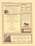 Enesco, Georges - Concert Program New York 1938