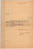 Thill, Georges - Autograph Letter Signed 1981 and Typed Letter Signed 1935