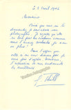 Thill, Georges - Signed Photograph + Autograph Note Signed