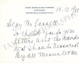 Farrar, Geraldine - Letter Archive 1938-1939