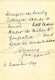 Farrar, Geraldine - Letter Archive 1938-1939