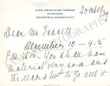 Farrar, Geraldine - Letter Archive 1938-1939
