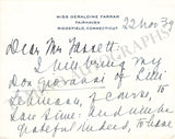Farrar, Geraldine - Letter Archive 1938-1939