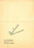 Brandi, Gino - Signed Program Bologna 1950