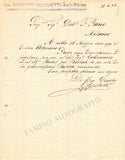 Cecchetti, Giuseppe - Set of 2 Autograph Letters Signed