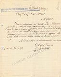 Cecchetti, Giuseppe - Set of 2 Autograph Letters Signed