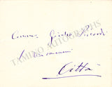 Verdi, Giuseppe - Autograph Note Signed