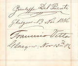 Metropolitan Opera - Inaugural Night 1883 Signatures