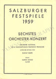 Gould, Glenn - Set of 2 Unsigned Concert Programs Salzburg 1959