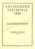 Gould, Glenn - Set of 2 Unsigned Concert Programs Salzburg 1959