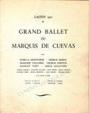 Grand Ballet du Marquis de Cuevas - Season Program 1951