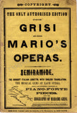 Grisi, Giulia - Mario, Giovanni - Program Semiramide