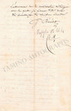 Benedit, Gustave - Set of 2 Autograph Letters Signed 1864