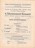 Knappertsbusch, Hans - Lot of 24 Programs