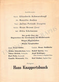 Knappertsbusch, Hans - Lot of 24 Programs