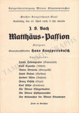 Knappertsbusch, Hans - Lot of 24 Programs