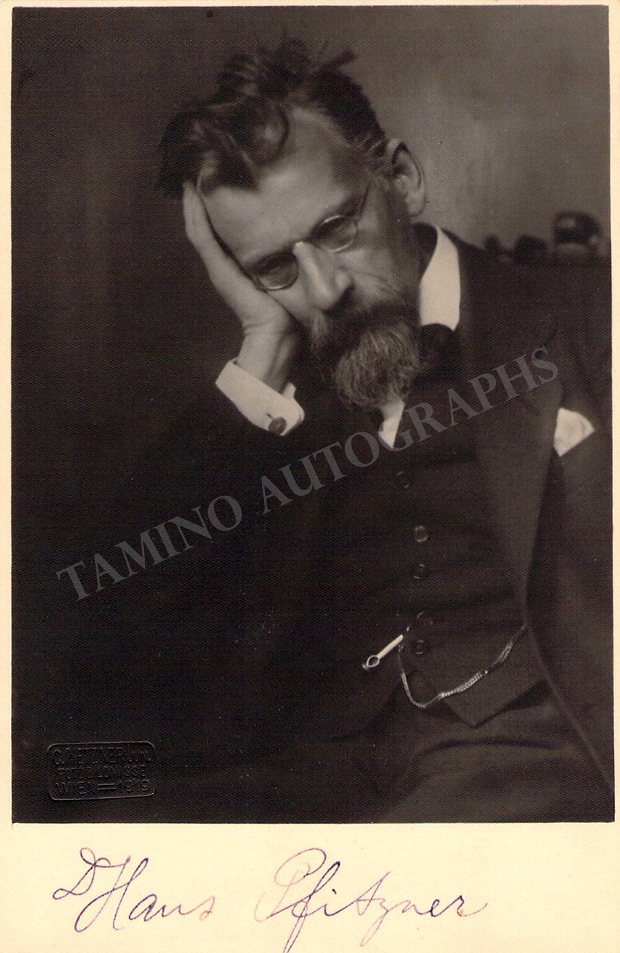 Pfitzner, Hans Signed Photograph Tamino