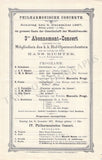 Richter, Hans - Set of 17 Concert Programs Vienna 1892-1898