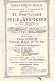 Richter, Hans - Set of 17 Concert Programs Vienna 1892-1898