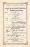 Richter, Hans - Set of 17 Concert Programs Vienna 1892-1898