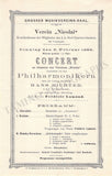 Richter, Hans - Set of 17 Concert Programs Vienna 1892-1898