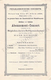 Richter, Hans - Set of 17 Concert Programs Vienna 1892-1898