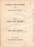 Richter, Hans - Concert Program London 1883