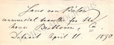 Bulow, Hans von - Signature Cut 1890 & CDV