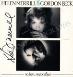 Merrill, Helen - Signed LP Record "No Tears... No Goodbyes"