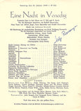 Roswaenge, Helge - Set of 3 Signed Opera Programs Vienna 1949