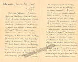 Duparc, Henri - Autograph Letter Signed 1907