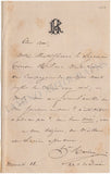 Ravina, Jean-Henri - Set of 4 Autograph Letters Signed