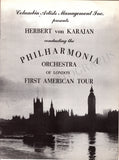 Karajan, Herbert von - Program American Tour 1955