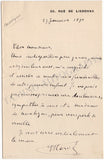 Ronger, Florimond (Herve) - Set of 3 Autograph Letters