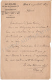 Ronger, Florimond (Herve) - Set of 3 Autograph Letters