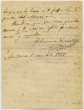 Eslava, Hilarion - Autograph Letter Signed 1865