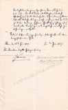 Monplaisir, Hyppolite - Signed Contract 1875