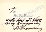 Stravinsky, Igor & Soulima - Double Signed Card
