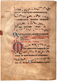 Illustrated Chant Sheet in Vellum